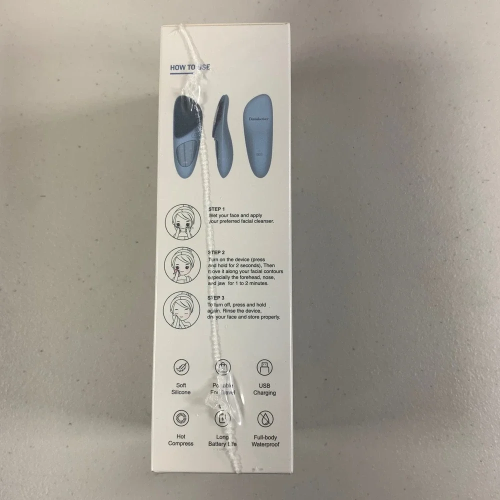 Dermalactives PureSkin Cleansing Brush 5 Modes Eye Protector USB‎ Charging